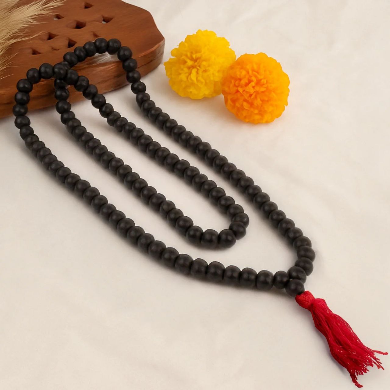 Premium Original Karungali Malai - Natural Black Ebony Wood